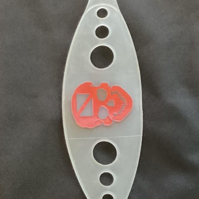 Hovedbilde Gummi maskestropp m/ hodeskalle