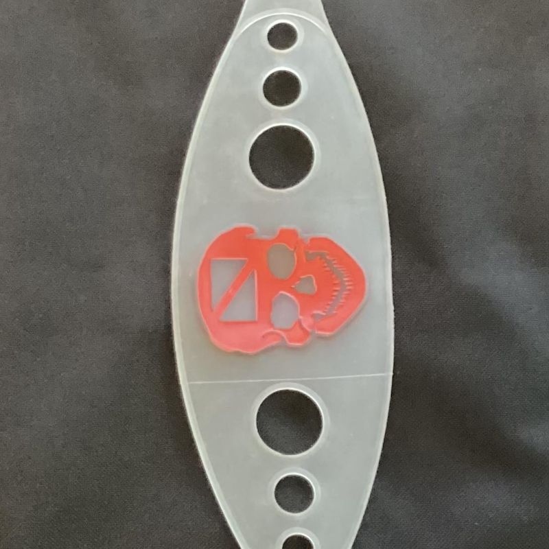 Gummi maskestropp m/ hodeskalle
